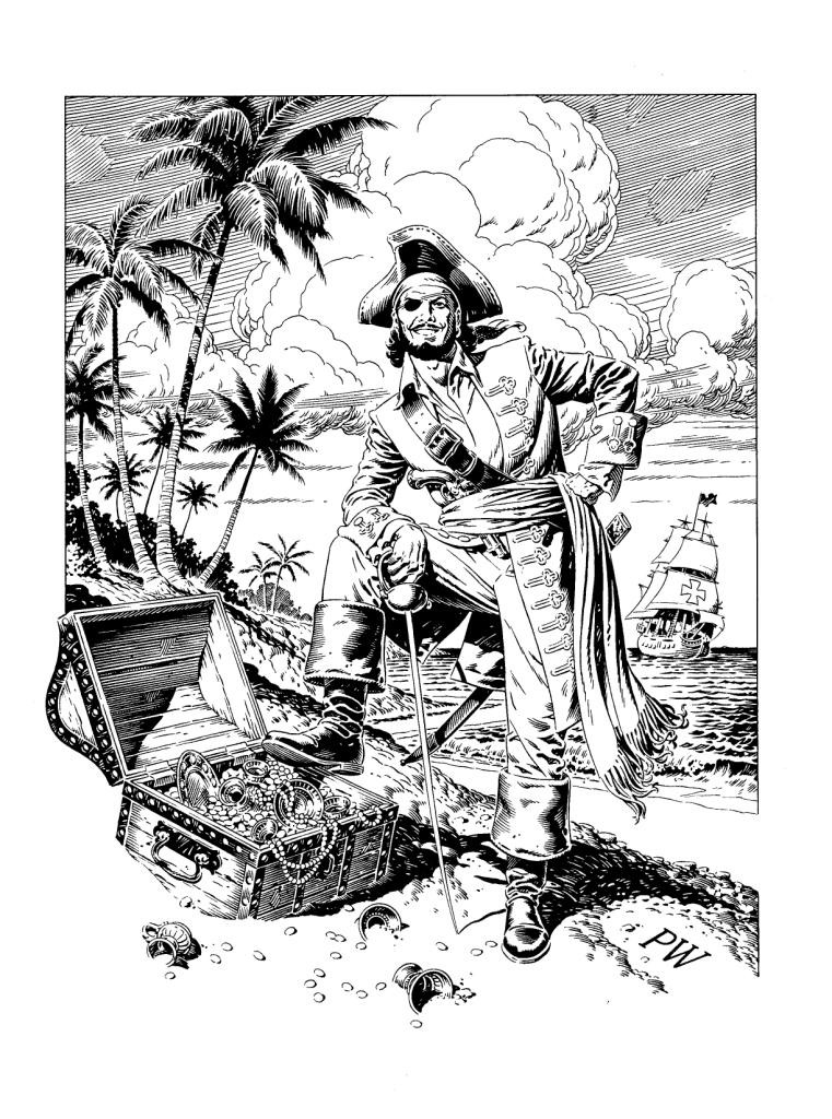 Pirata Sou um pirata legal, sem olho de vidro nem cara de mau.